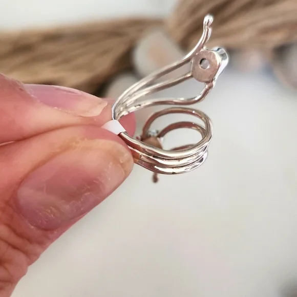 NEW Sterling Silver Double Gemstone Bypass Ring - Picture 5 of 8